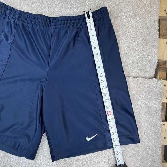 Nike Men's Blue Large 2000s Gym Shorts Swoosh Basketball Y2K Dazzle - Picture 3 of 6